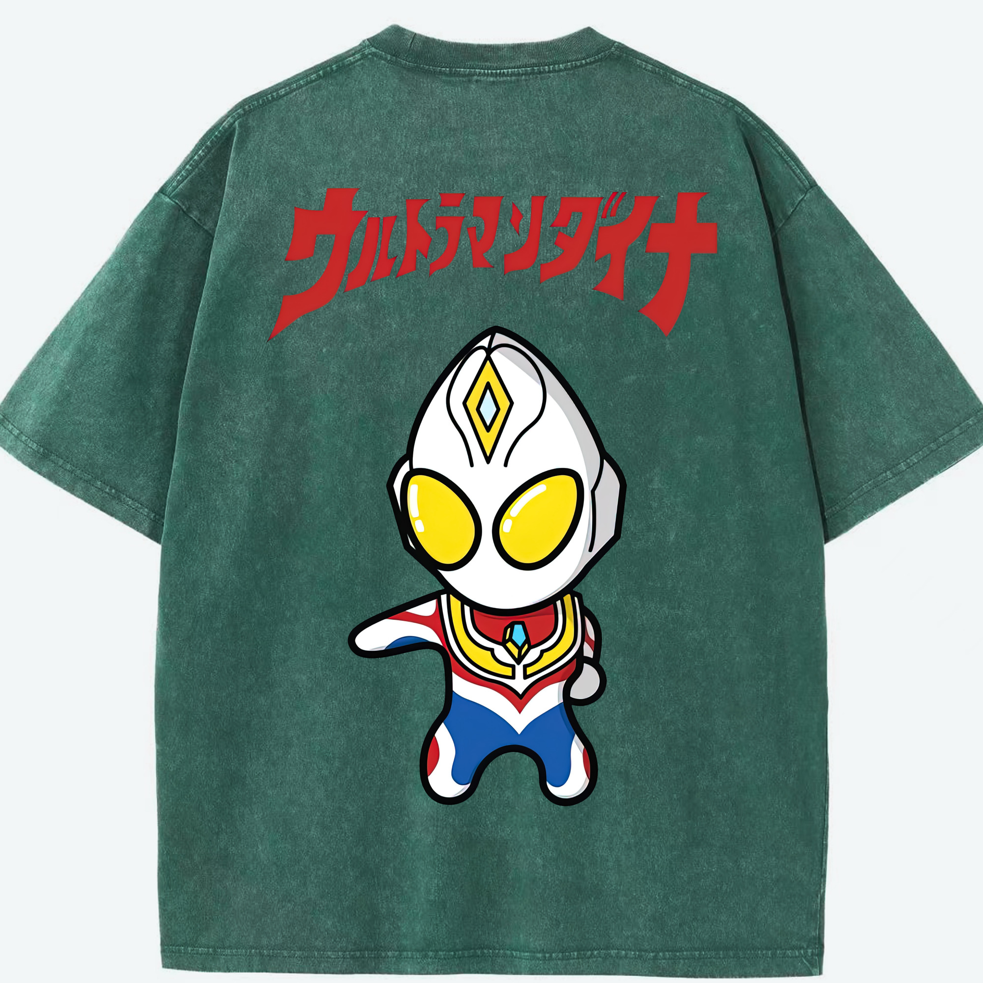 （画像用） ウルトラマン Ultraman 綿100% ヴィンテージ風 半袖Tシャツ（背面プリント）